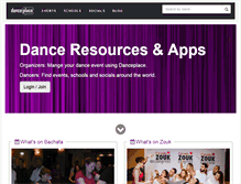 Tablet Screenshot of danceplace.com