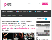 Tablet Screenshot of danceplace.org